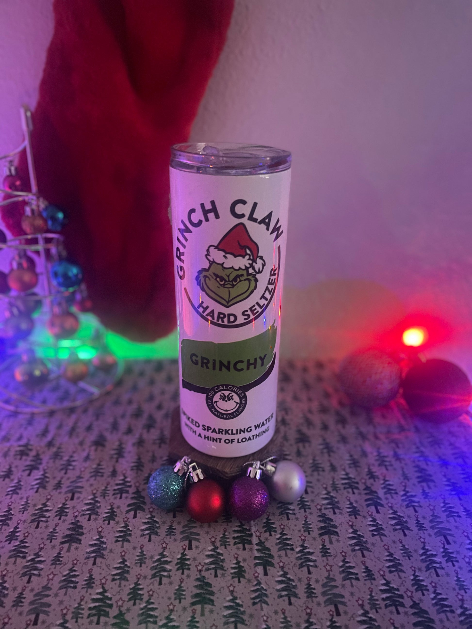 Sublimated Grinchclaw Tumbler Hazelton Handmade