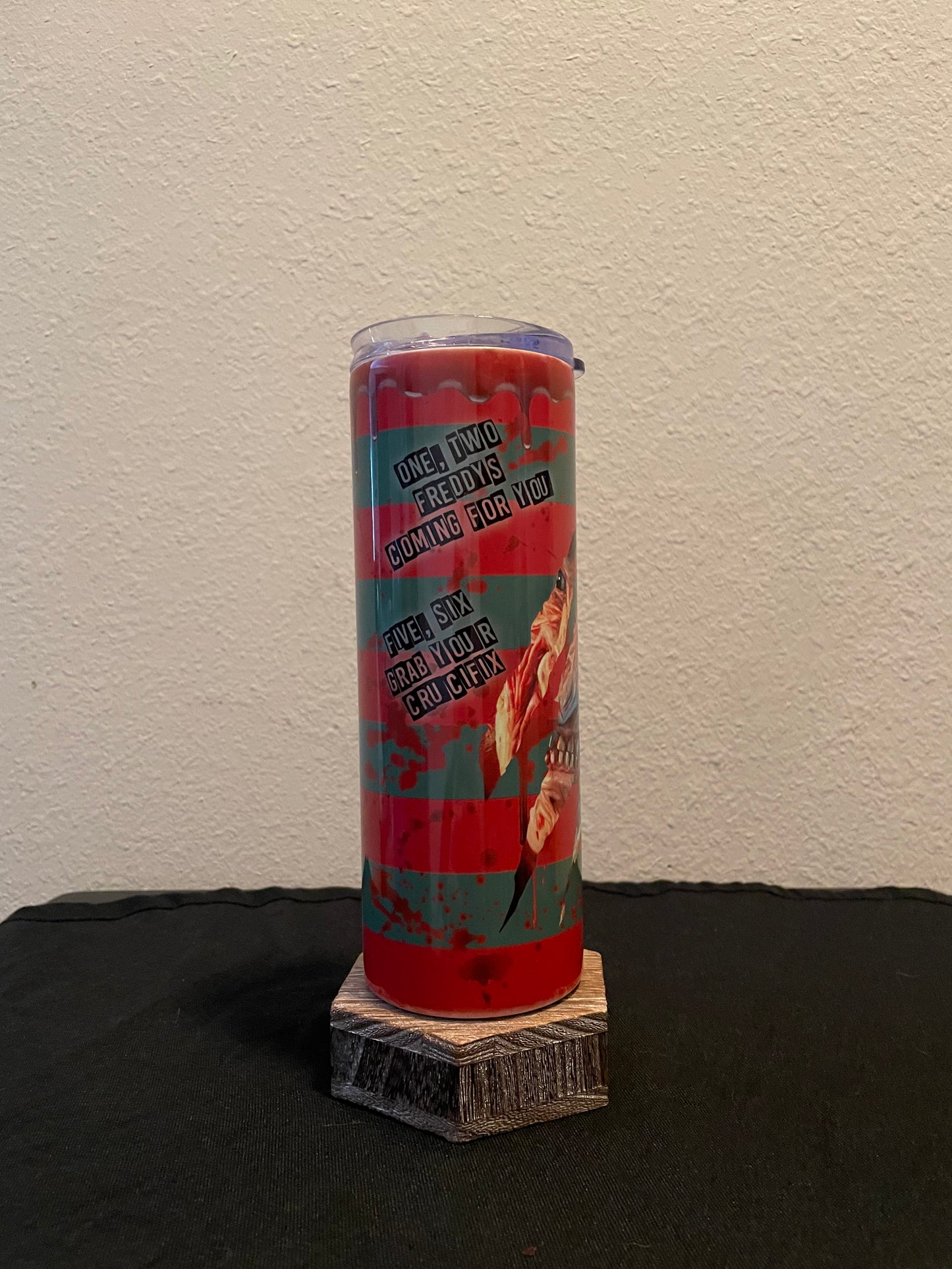 Freddy Krueger Sweater Sublimated Tumbler