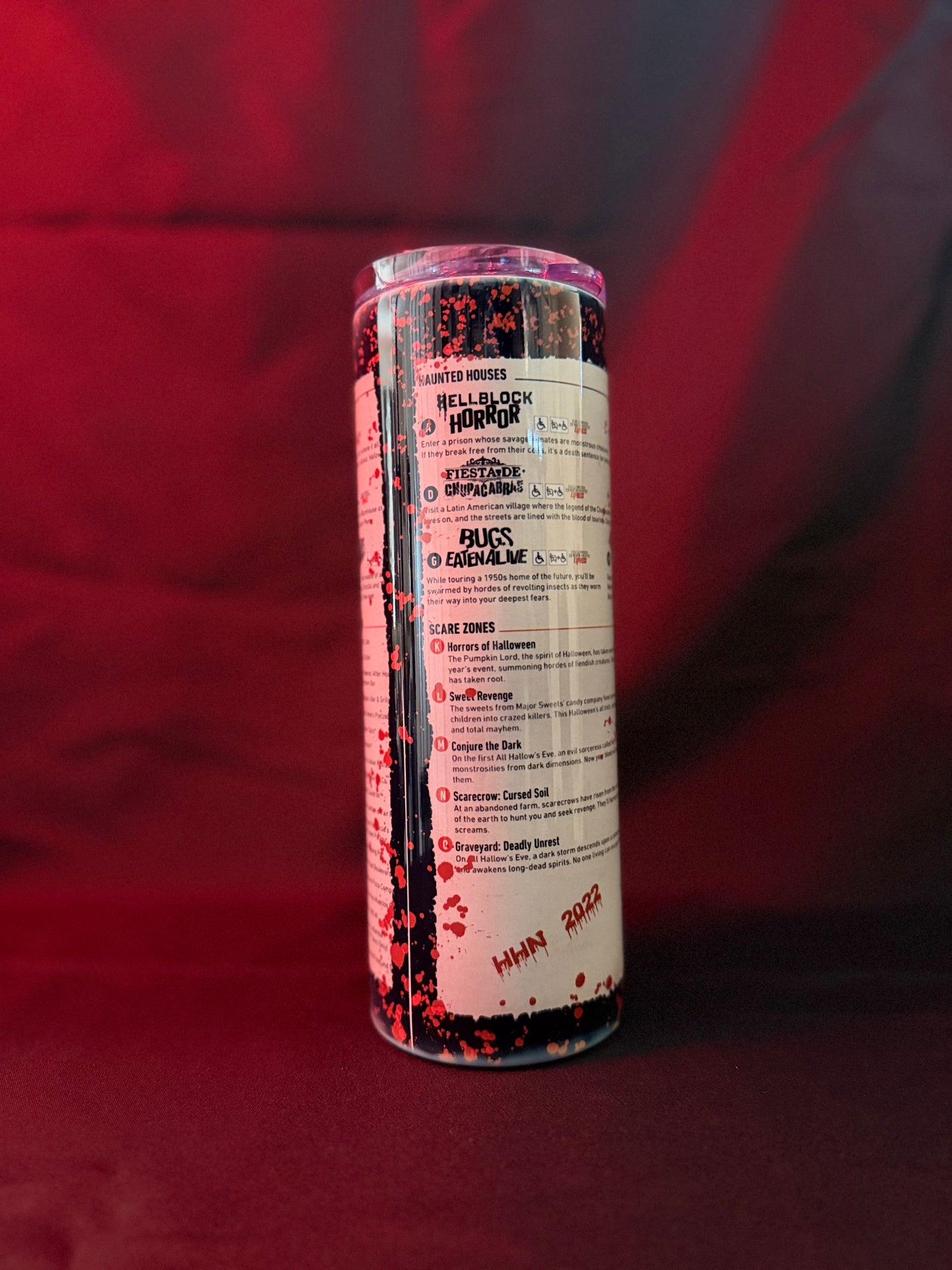 HHN Orlando Map Sublimated Tumbler