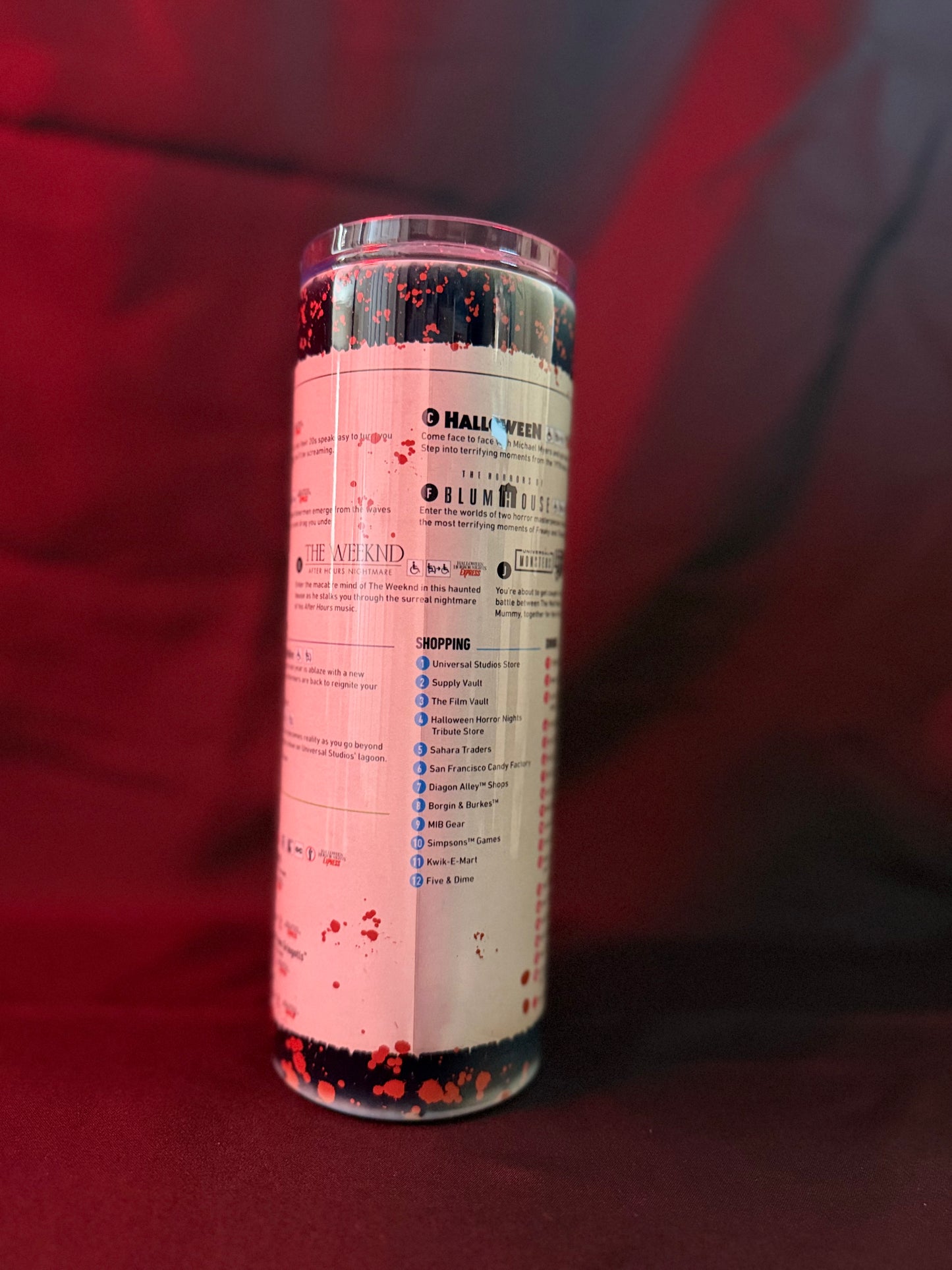 HHN Orlando Map Sublimated Tumbler