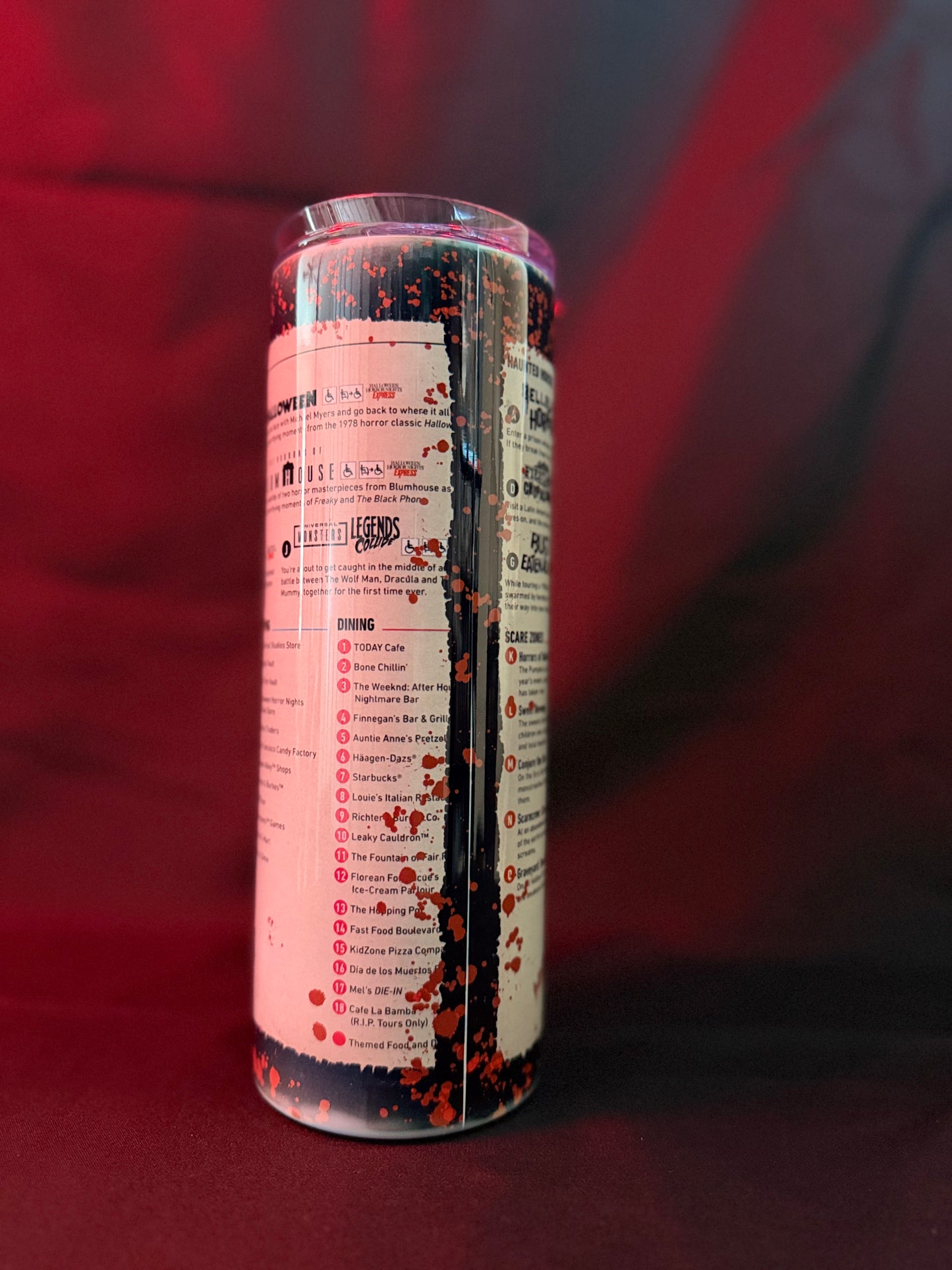 HHN Orlando Map Sublimated Tumbler