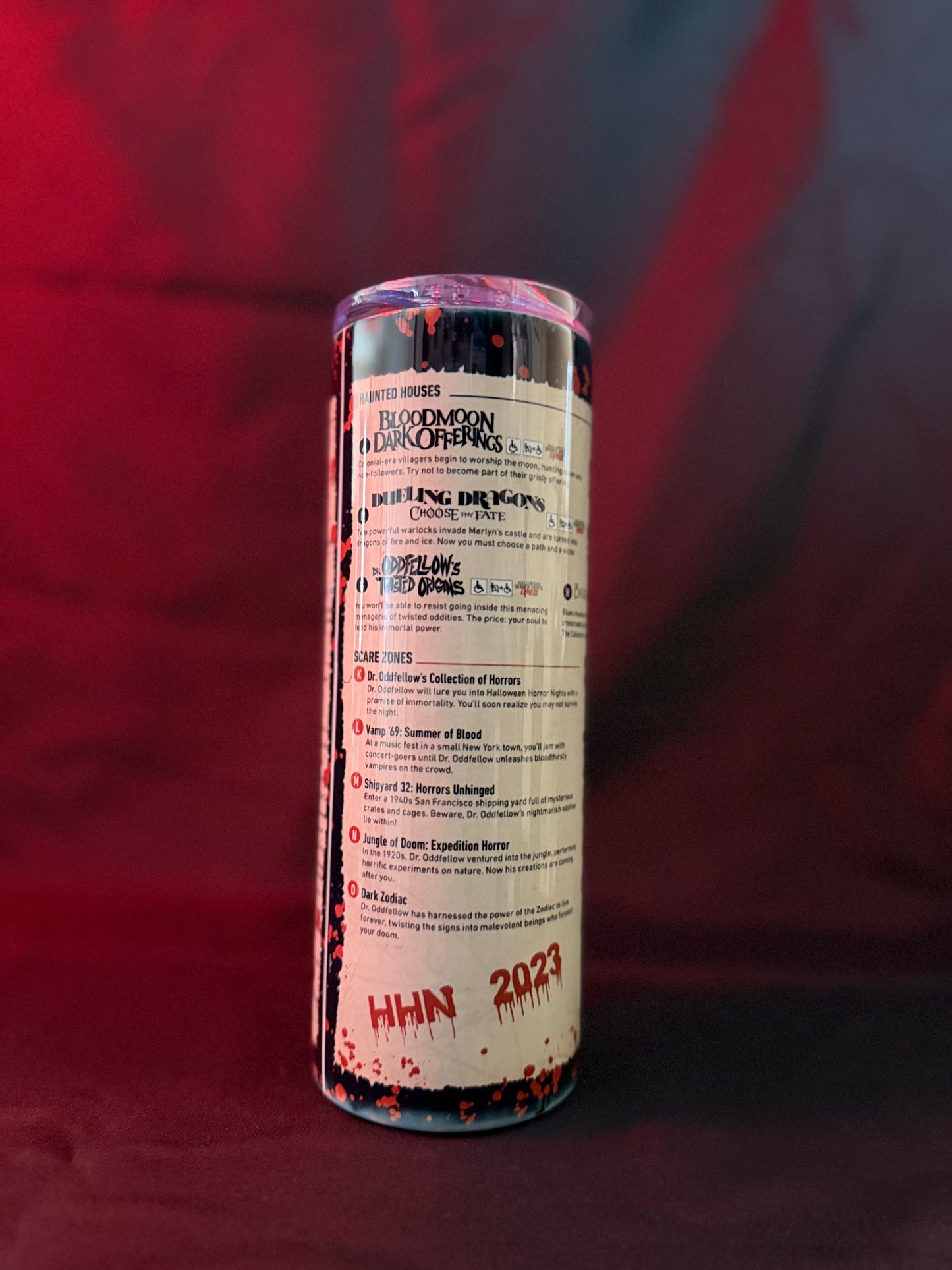 HHN Orlando Map Sublimated Tumbler