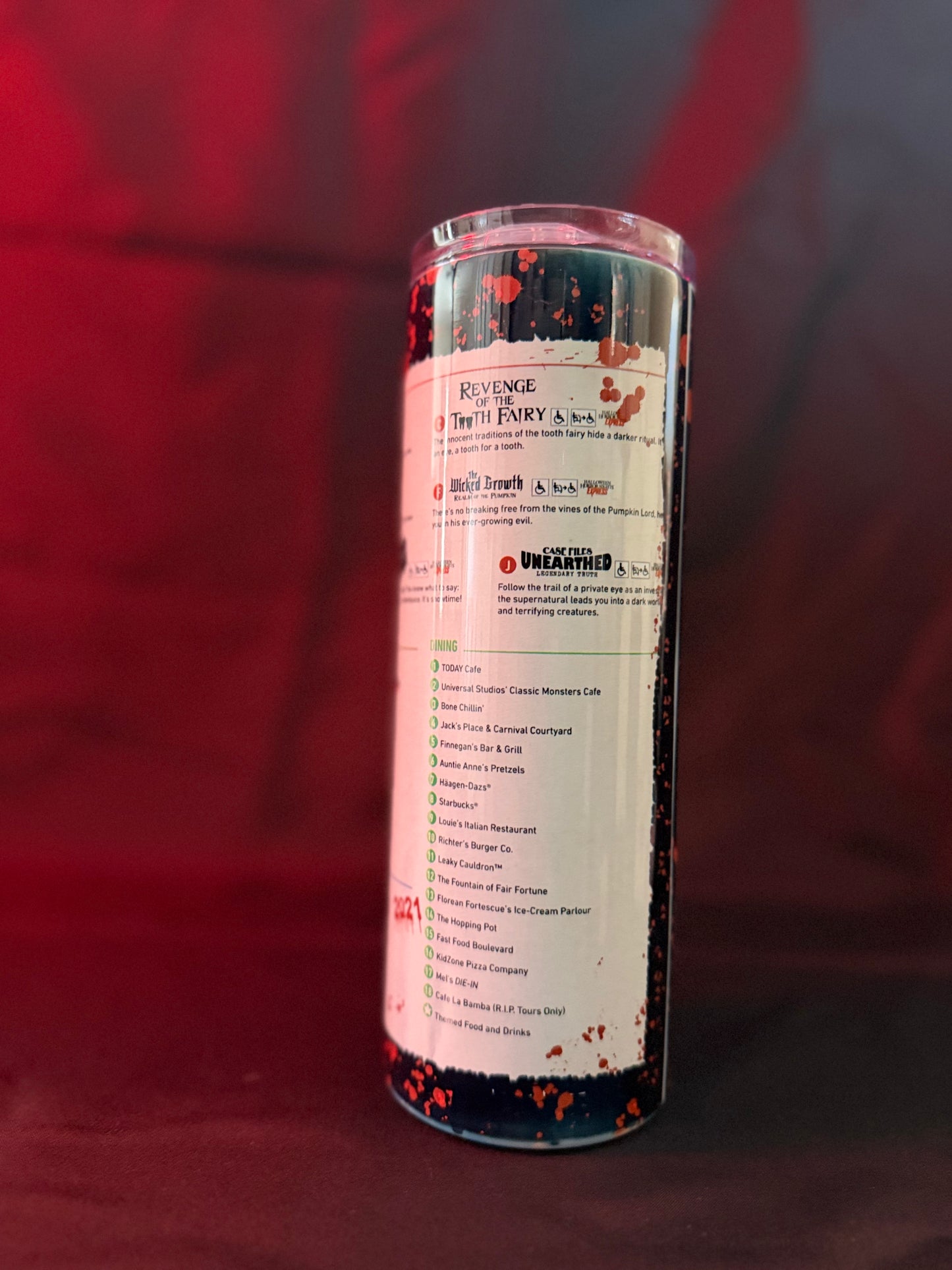 HHN Orlando Map Sublimated Tumbler
