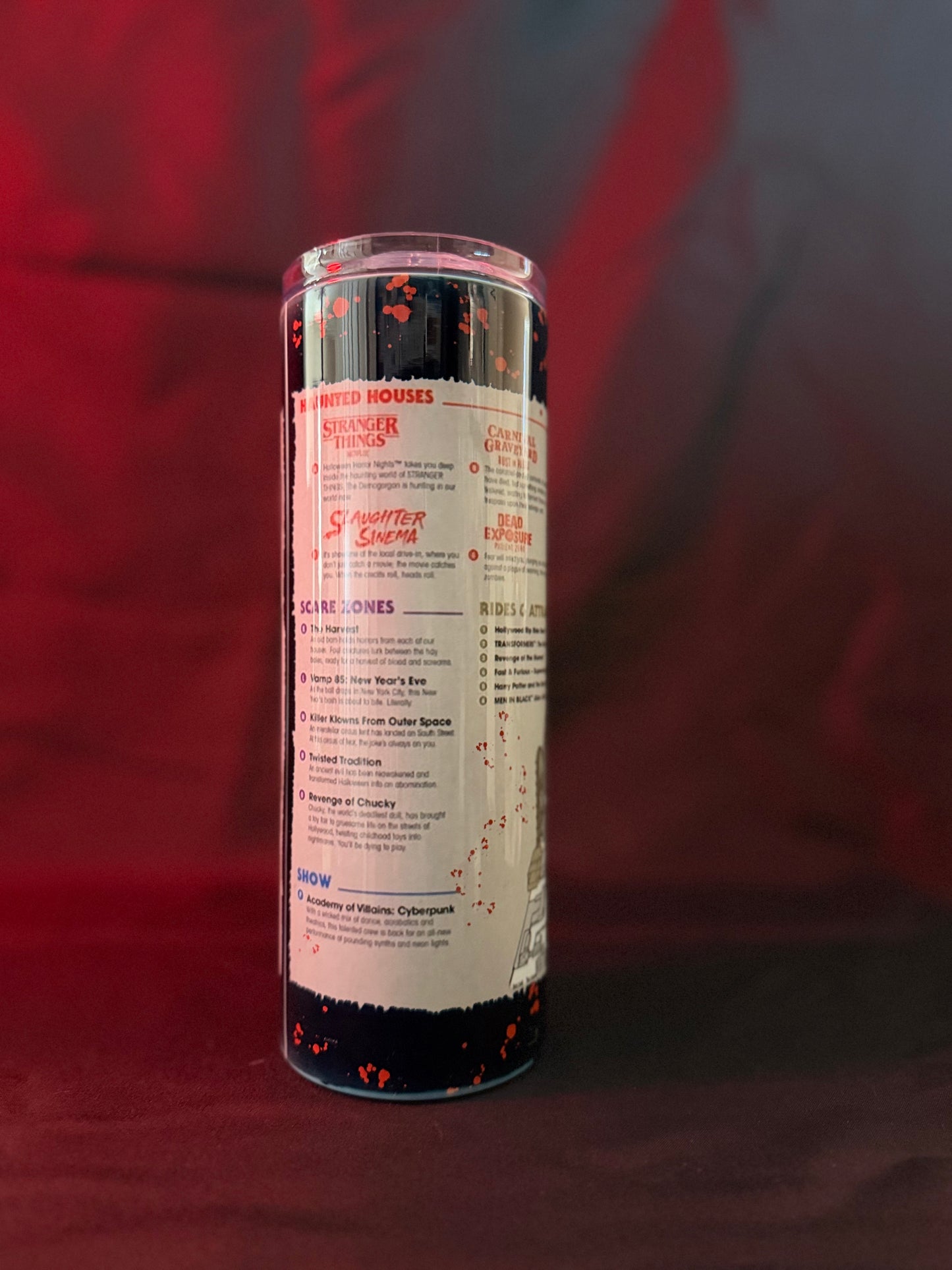 HHN Orlando Map Sublimated Tumbler