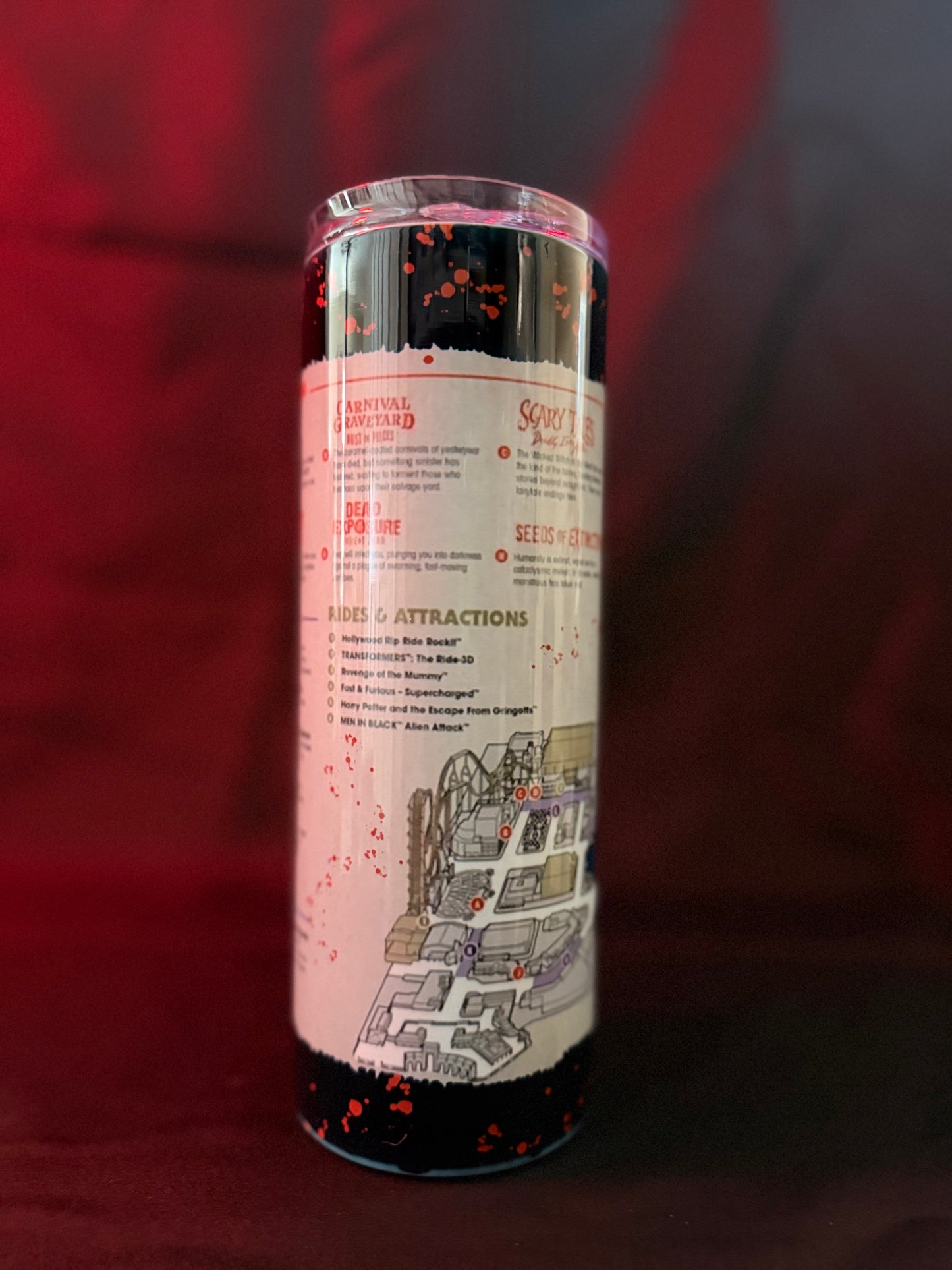 HHN Orlando Map Sublimated Tumbler