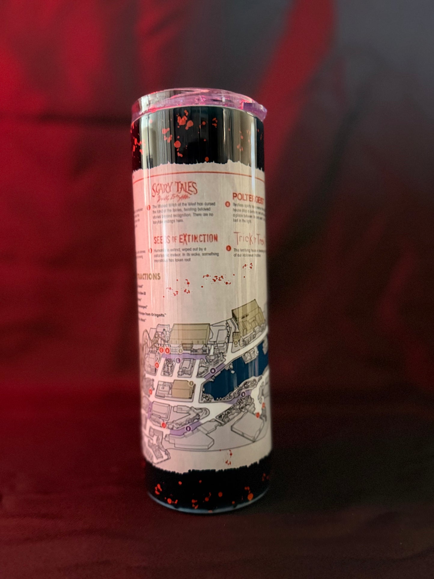 HHN Orlando Map Sublimated Tumbler