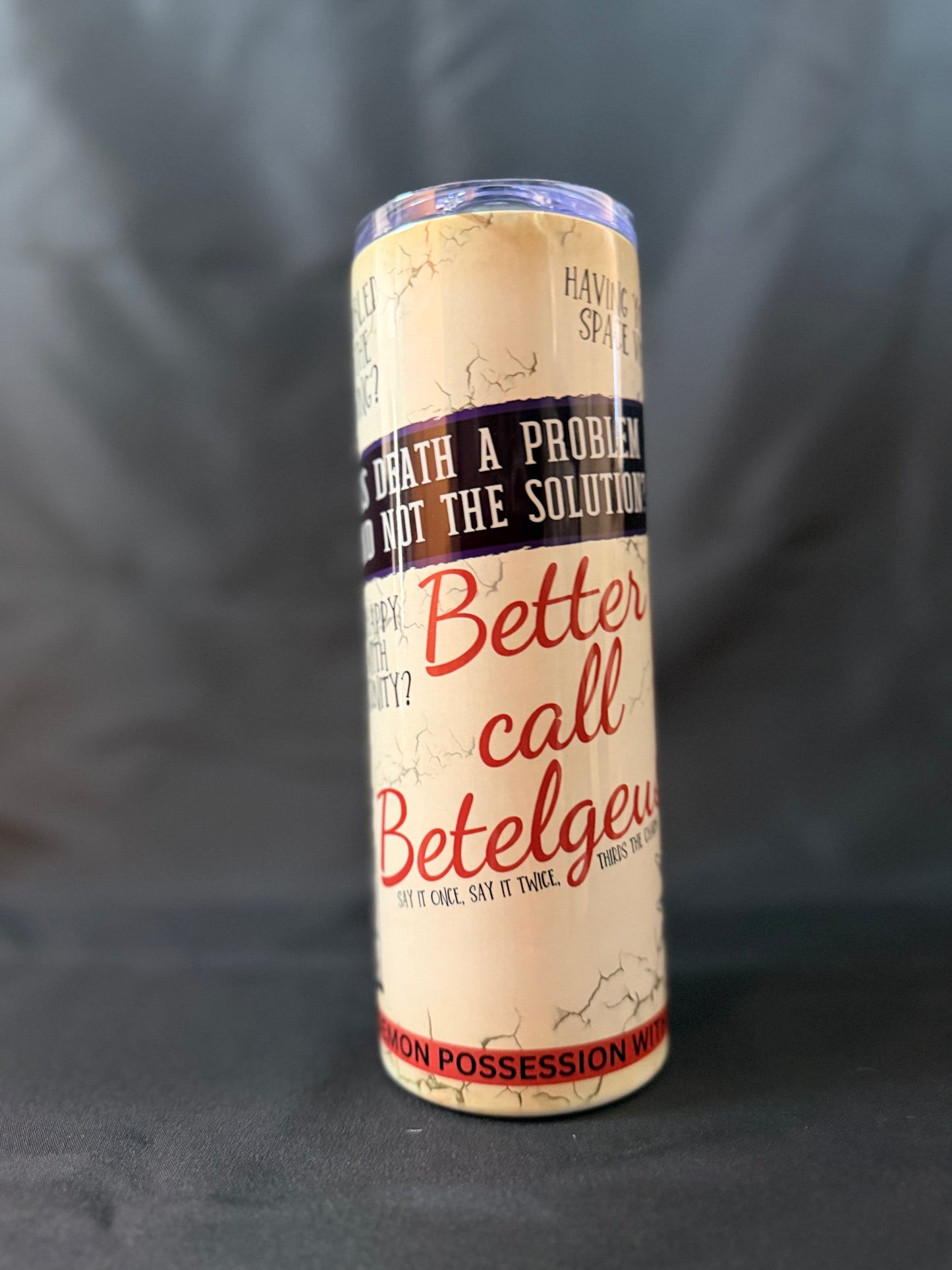 Beetlejuice Sublimated Tumbler